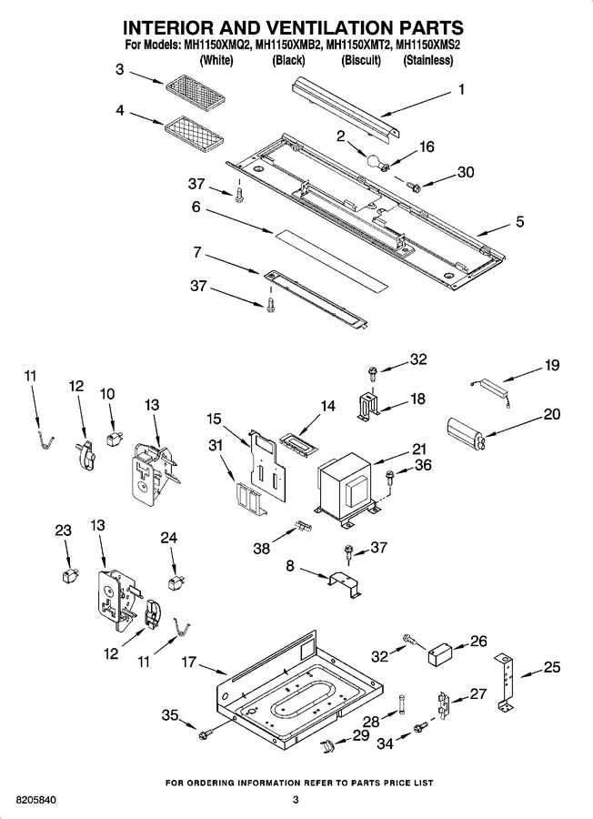 Diagram for MH1150XMT2