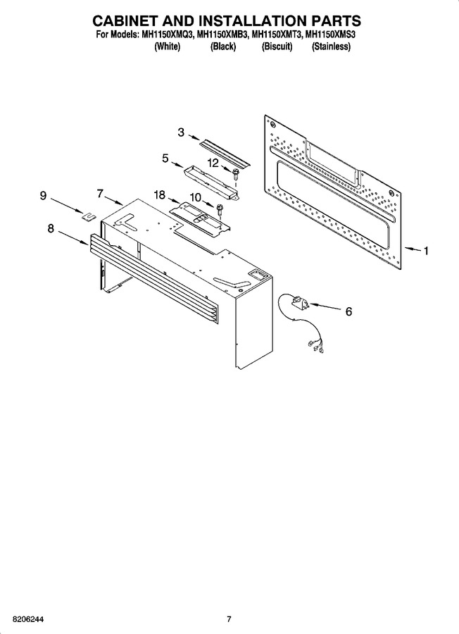 Diagram for MH1150XMB3