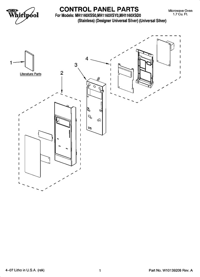 Diagram for MH1160XSD0