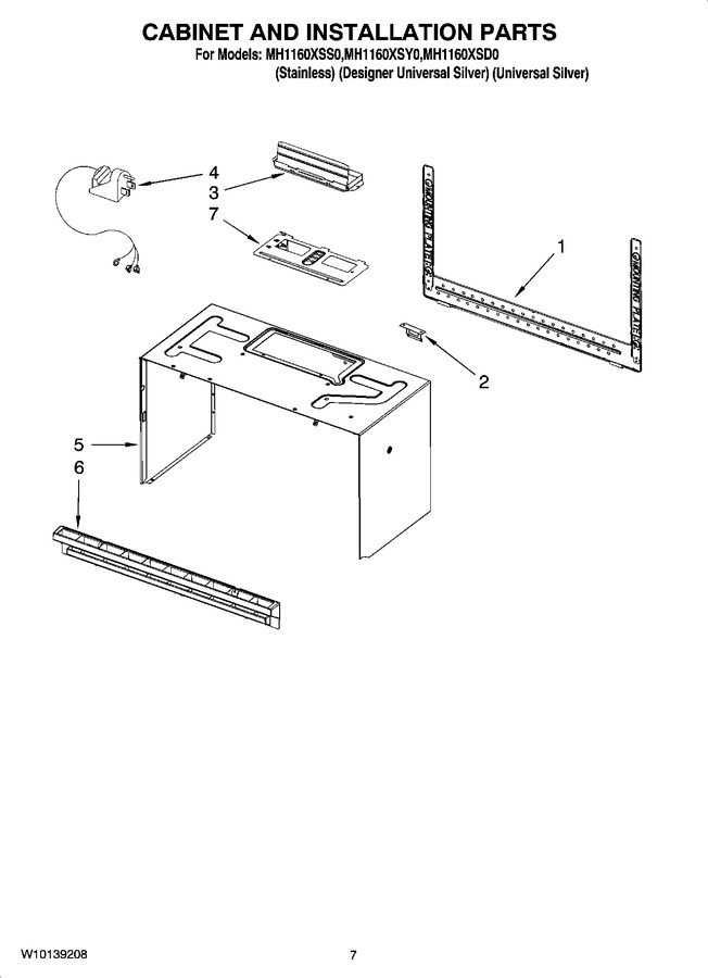 Diagram for MH1160XSY0