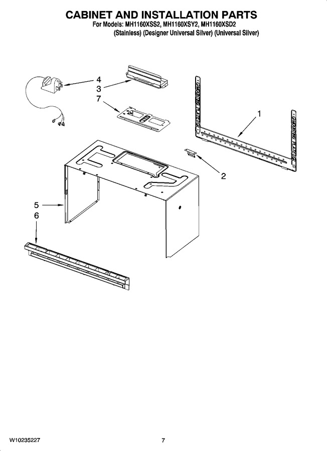 Diagram for MH1160XSD2