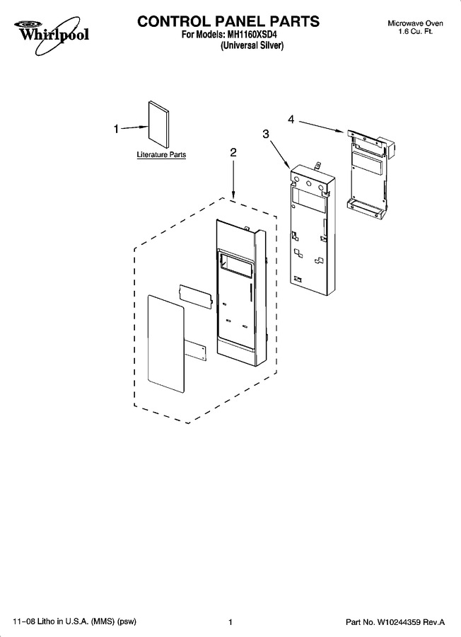 Diagram for MH1160XSD4