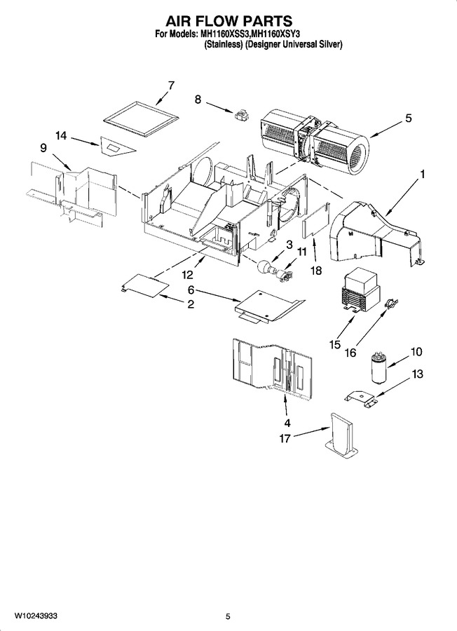 Diagram for MH1160XSY3