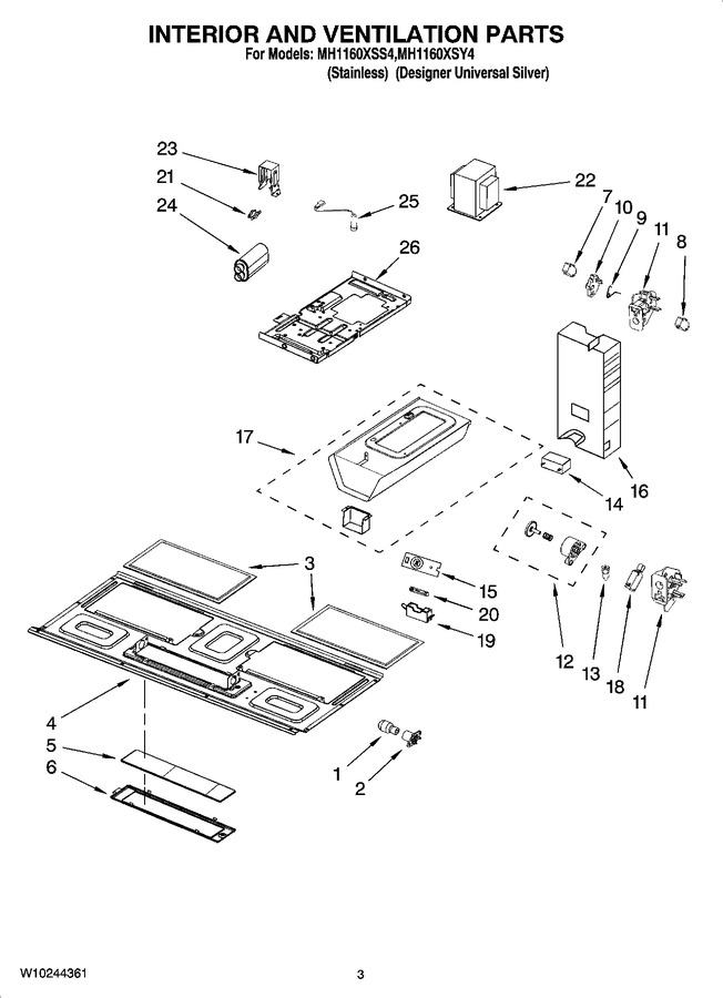 Diagram for MH1160XSY4