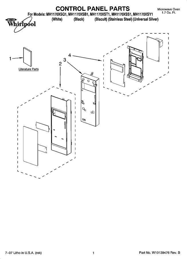 Diagram for MH1170XSY1