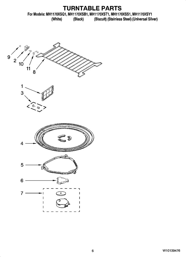 Diagram for MH1170XSS1