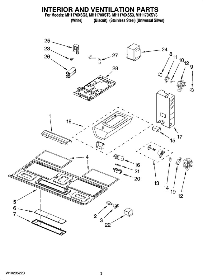 Diagram for MH1170XSY3