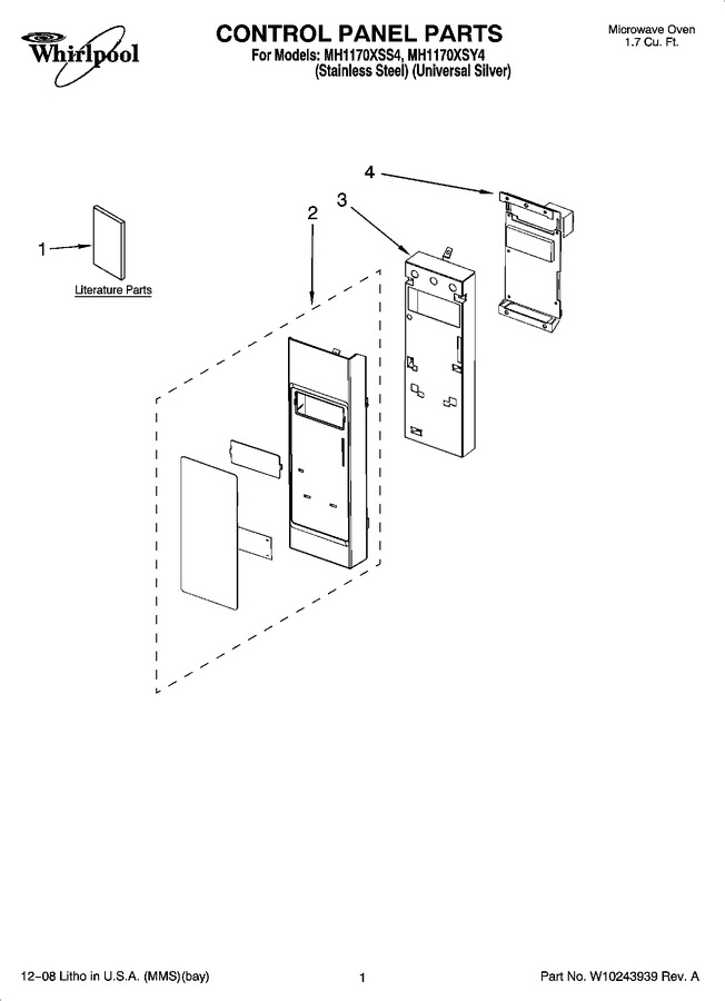 Diagram for MH1170XSS4