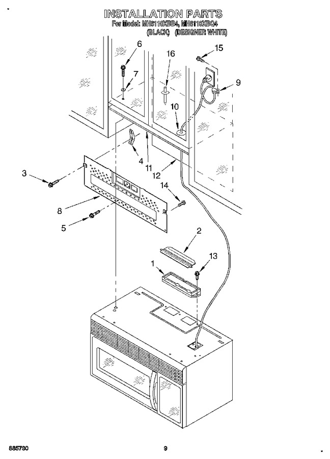 Diagram for MH6110XBQ4