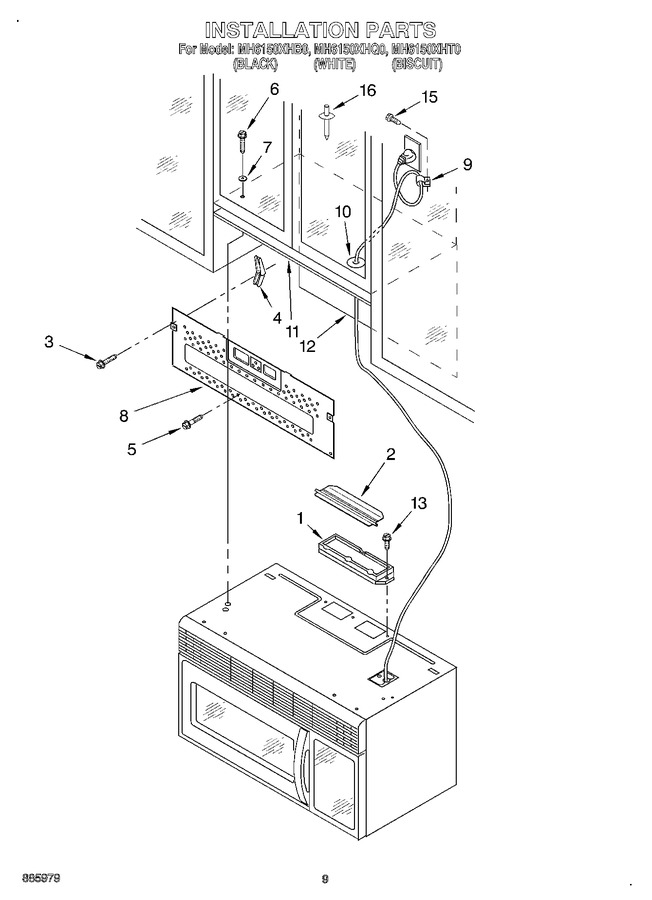 Diagram for MH6150XHB0