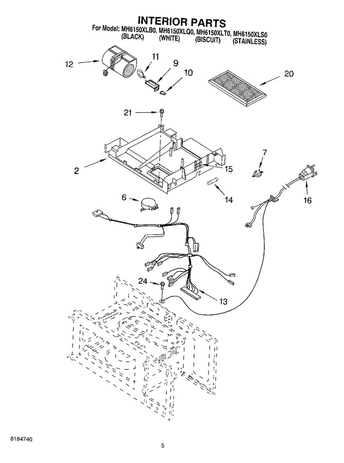 Diagram for MH6150XLT0