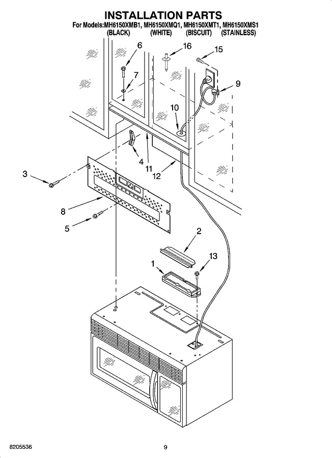 Diagram for MH6150XMB1