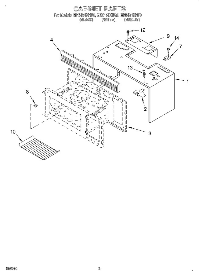 Diagram for MH6151XHB0