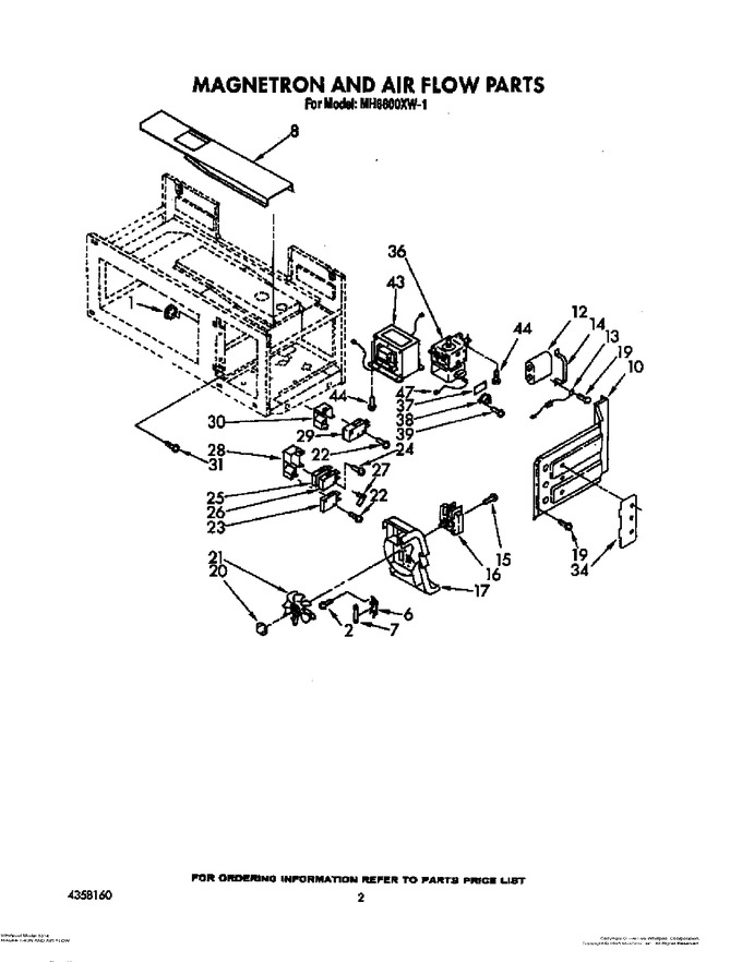 Diagram for MH6600XW1