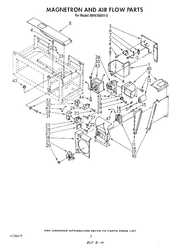 Diagram for MH6700XV0