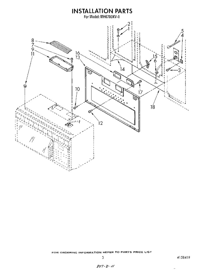 Diagram for MH6700XV0