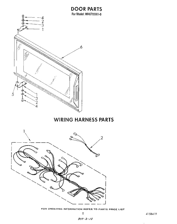 Diagram for MH6700XV0