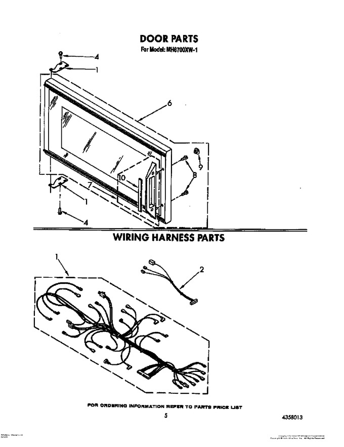 Diagram for MH6700XW1