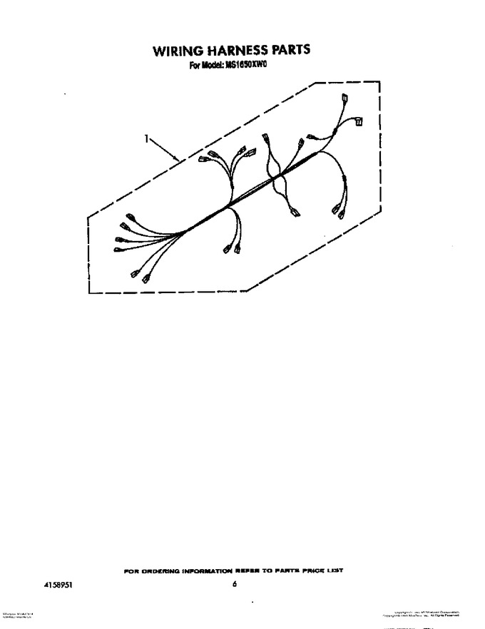 Diagram for MS1650XW0