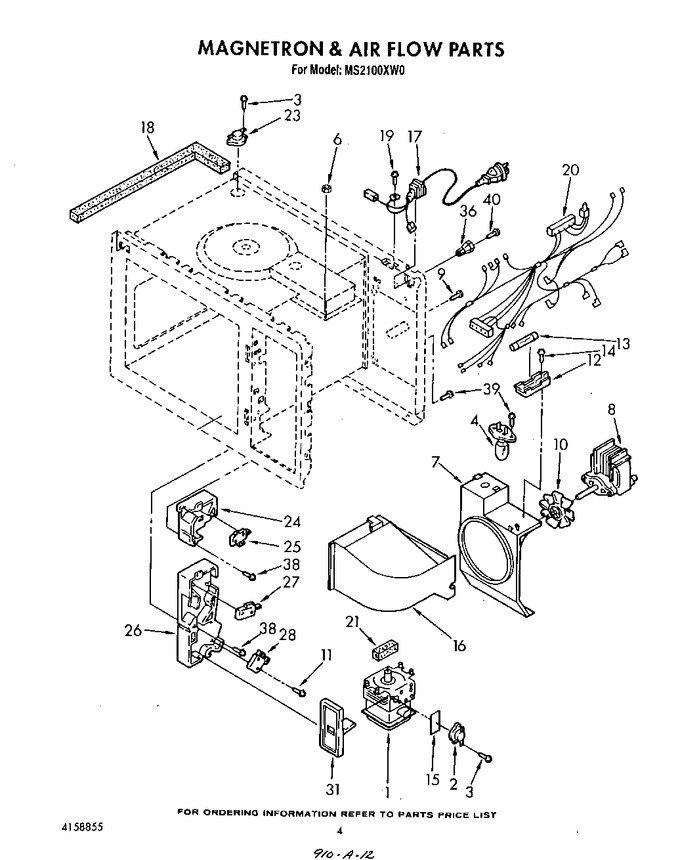 Diagram for MS2100XW0