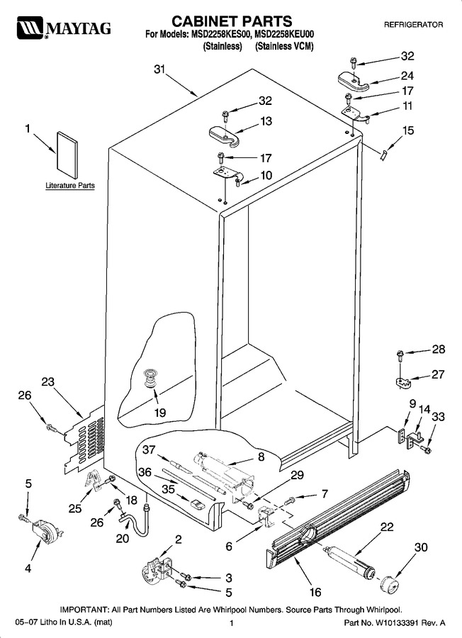 Diagram for MSD2258KES00