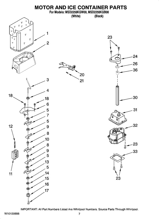 Diagram for MSD2258KGW00