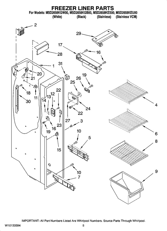 Diagram for MSD2658KES00