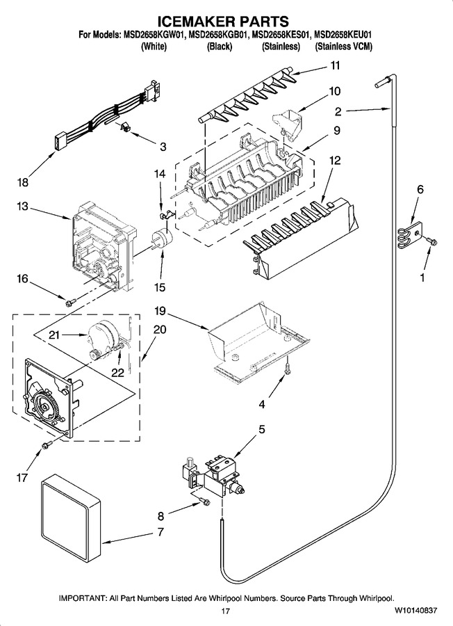 Diagram for MSD2658KGB01