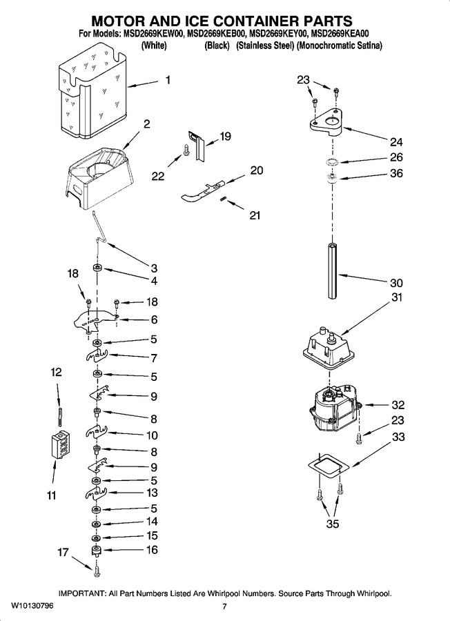 Diagram for MSD2669KEW00