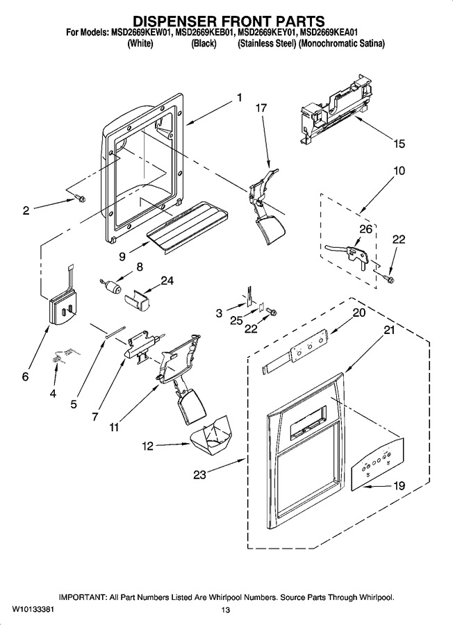 Diagram for MSD2669KEY01