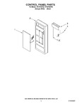 Diagram for 02 - Control Panel Parts