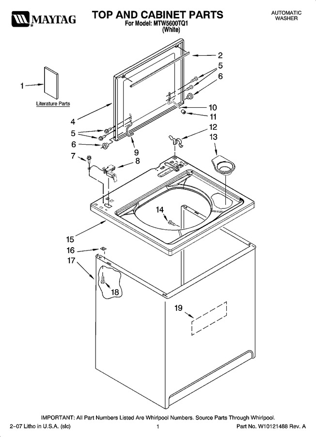 Diagram for MTW5600TQ1