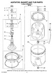 Diagram for 03 - Agitator, Basket And Tub Parts