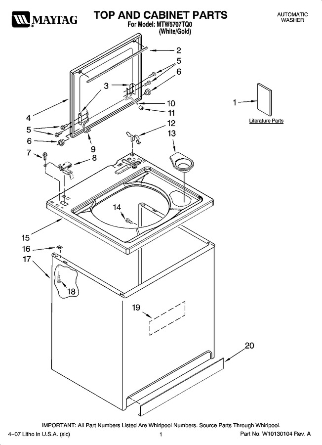 Diagram for MTW5707TQ0