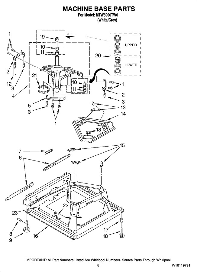 Diagram for MTW5900TW0