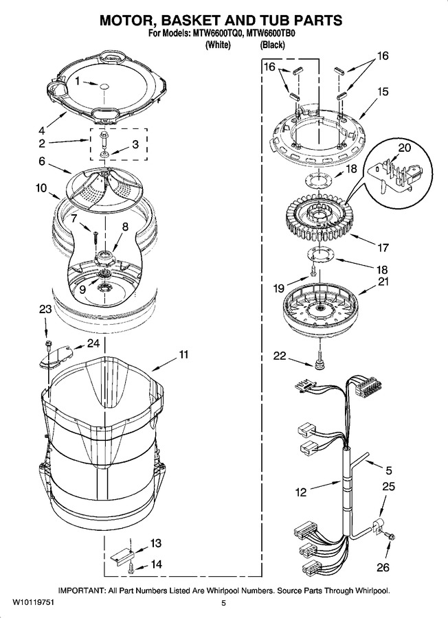 Diagram for MTW6600TQ0