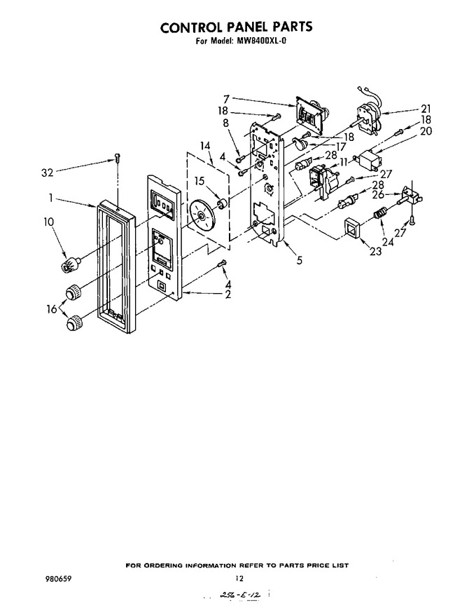 Diagram for MW8400XL0