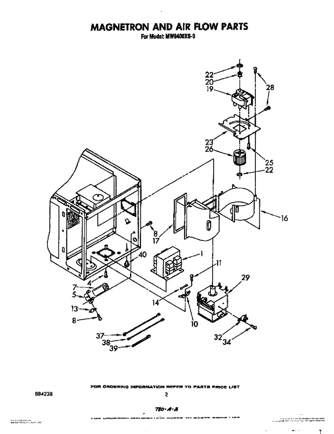 Diagram for MW8400XW0