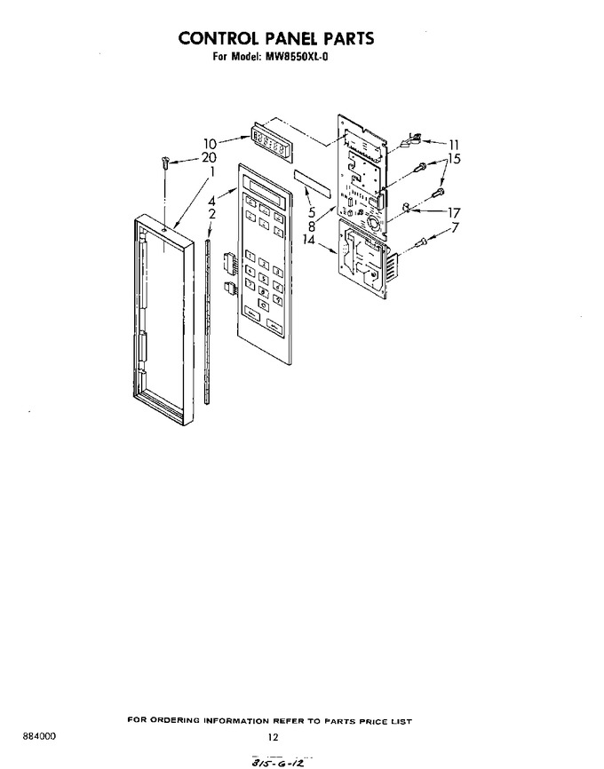 Diagram for MW8550XL0