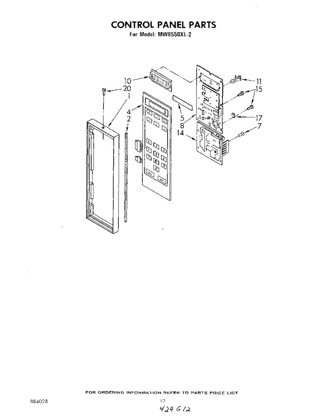 Diagram for MW8550XL2