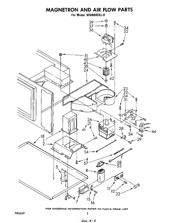 Diagram for MW8600XL0