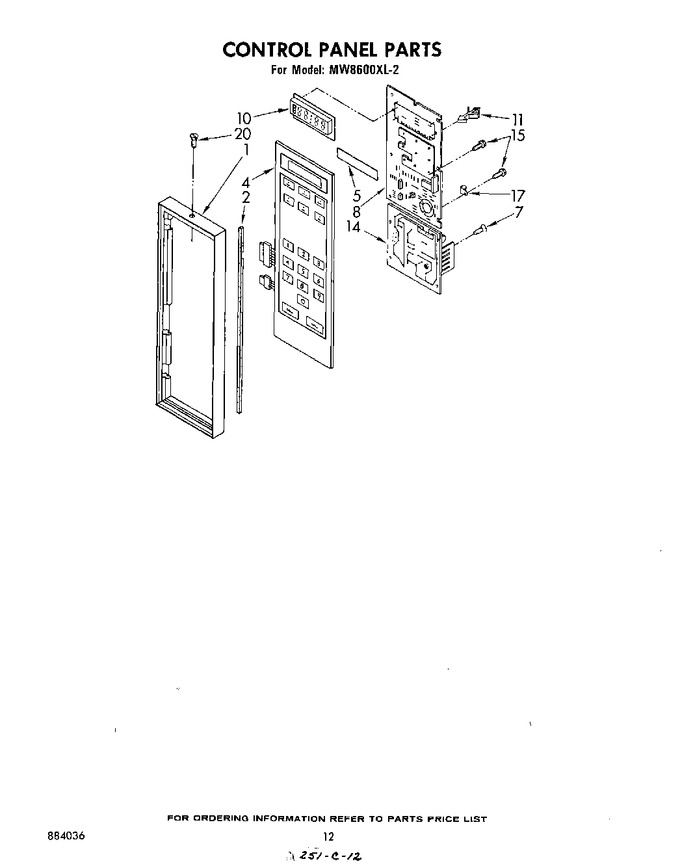 Diagram for MW8600XL2