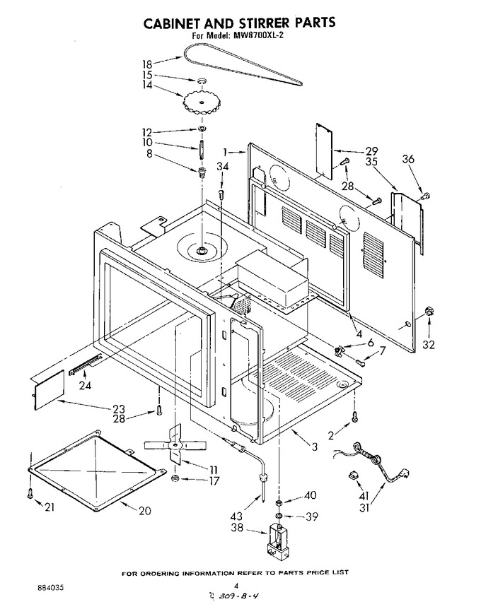 Diagram for MW8700XL2