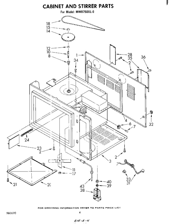 Diagram for MW8750XL0