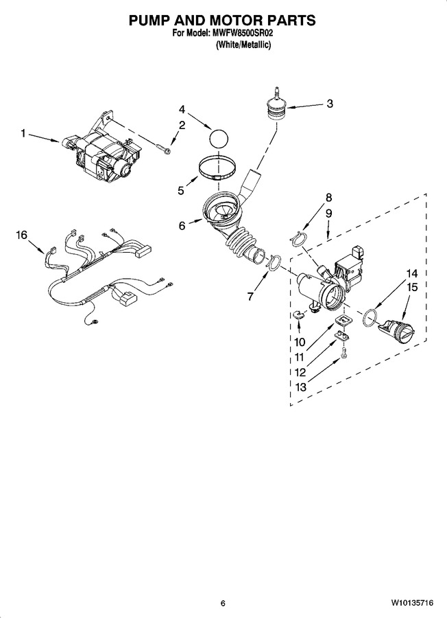 Diagram for MWFW8500SR02