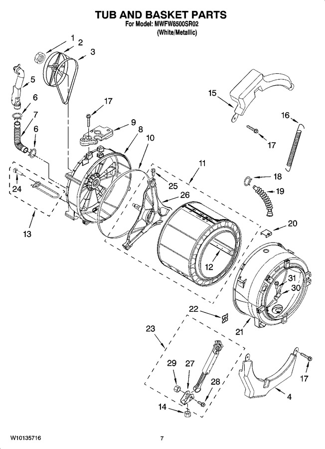 Diagram for MWFW8500SR02