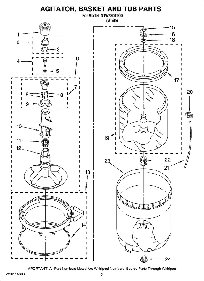 Diagram for NTW5800TQ0