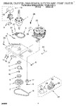 Diagram for 05 - Brake, Clutch, Gearcase, Motor & Pump