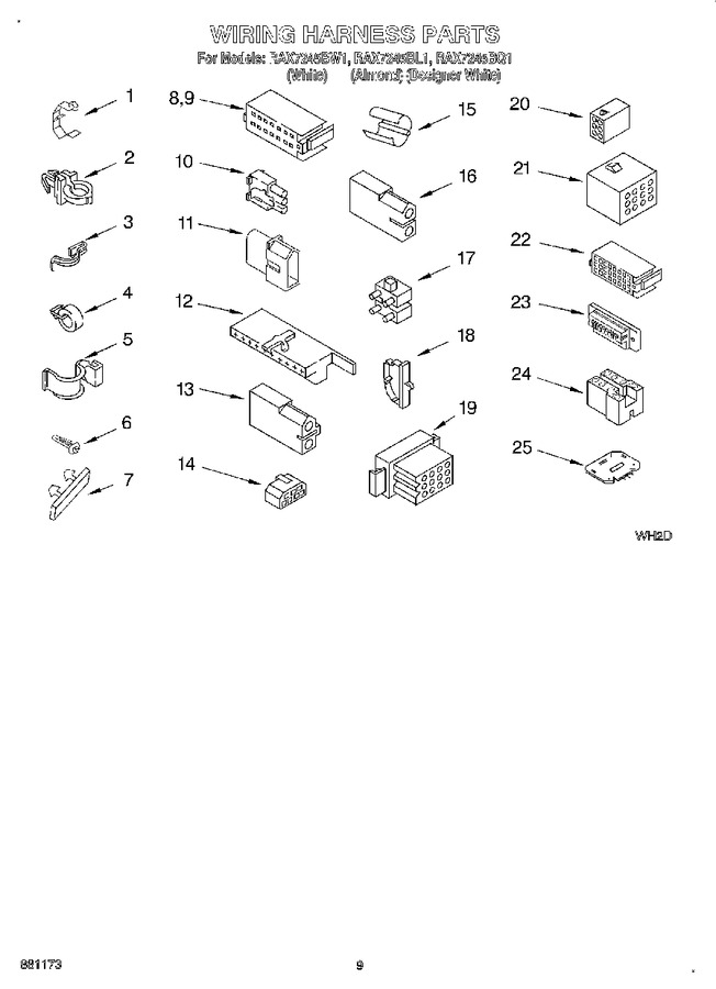 Diagram for RAX7245BW1