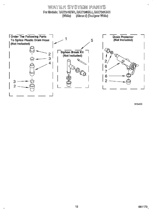 Diagram for RAX7245BW1